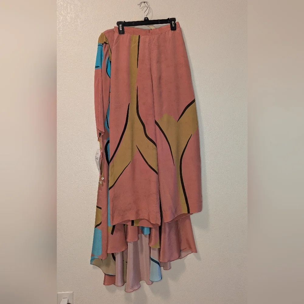 Nautanky Pink Abstract Print Tunic With Pants Set - Picture 8 of 16